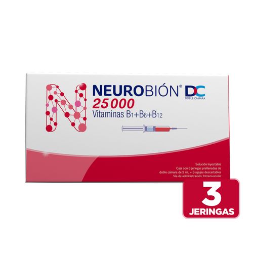 Solución inyectable / Neurobión DC / 3 jeringas (100mg/100mg/10mg)