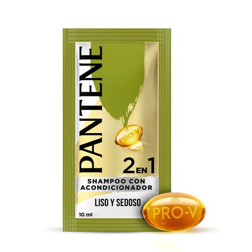 Shampoo Con Acondicionador 2En1 Pantene Pro-V Liso & Sedoso - 10Ml