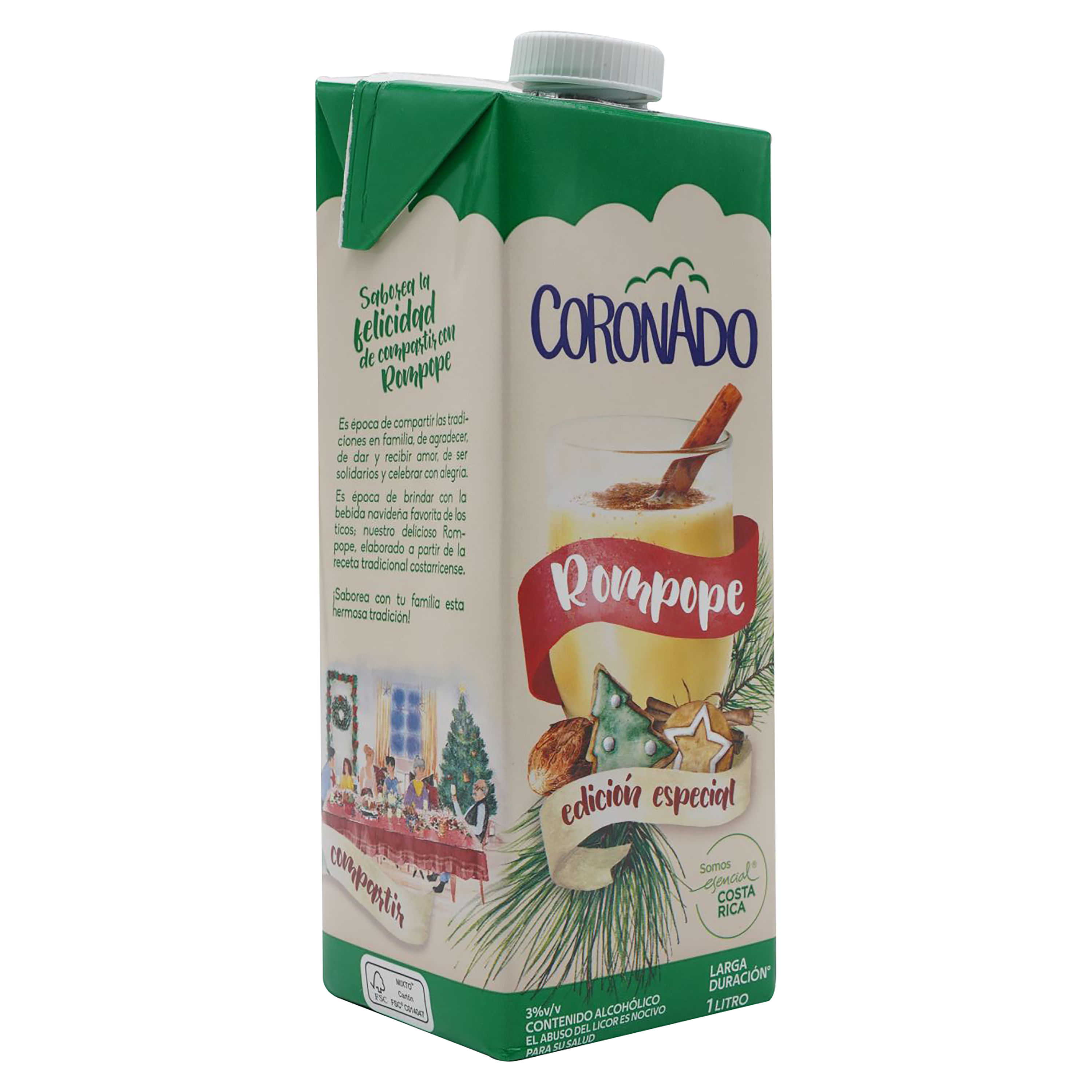 Rompope Coronado Con Alcohol -1000ml