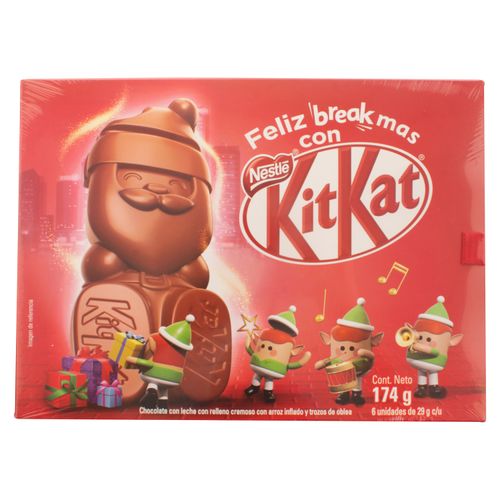 KIT KAT SANTA Caja x 6 unidades de 29gr