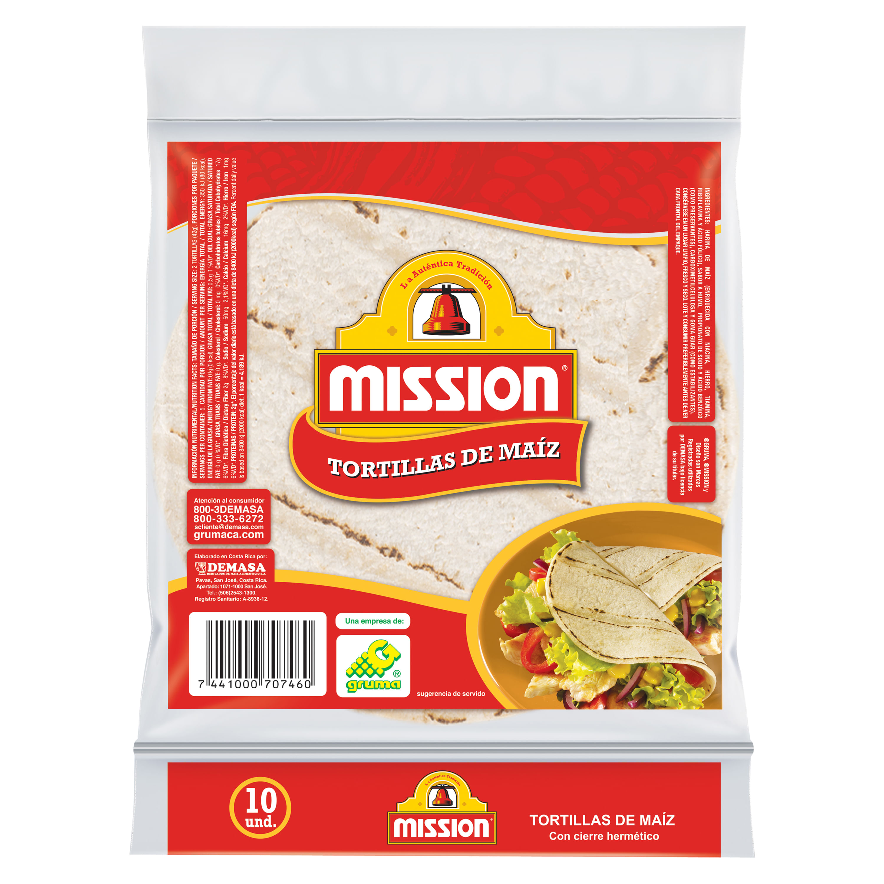 Comprar Tortilla Mission Maiz 10 Uds 209 G Walmart Costa Rica