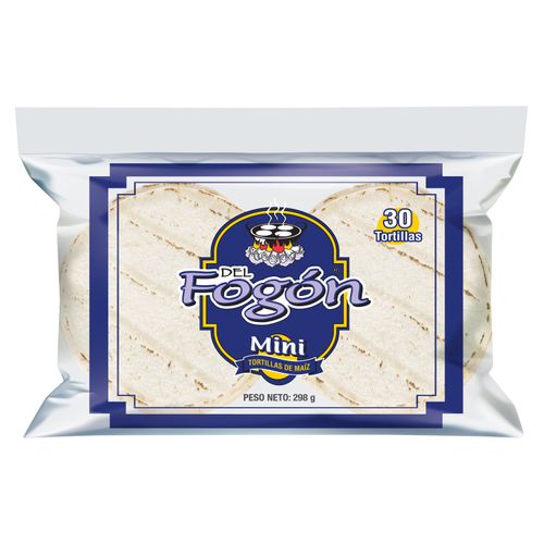Tortilla Tortirica Maiz Fogon Mini 30 Unidades - 298Gr