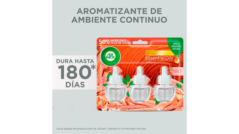 Comprar 2 Pack Aromatizante Eléctrico Air Wick Manzana Canela Repuesto -  21ml, Walmart Costa Rica - Maxi Palí