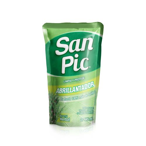 Abrillantador De Pisos San Pic  Herbal  DoyPack -445ml