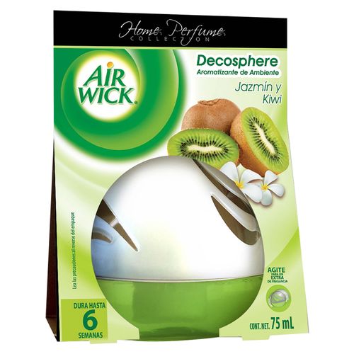 Aromatizante Air Wick  Decosphere Jazmín y Kiwi -75ml