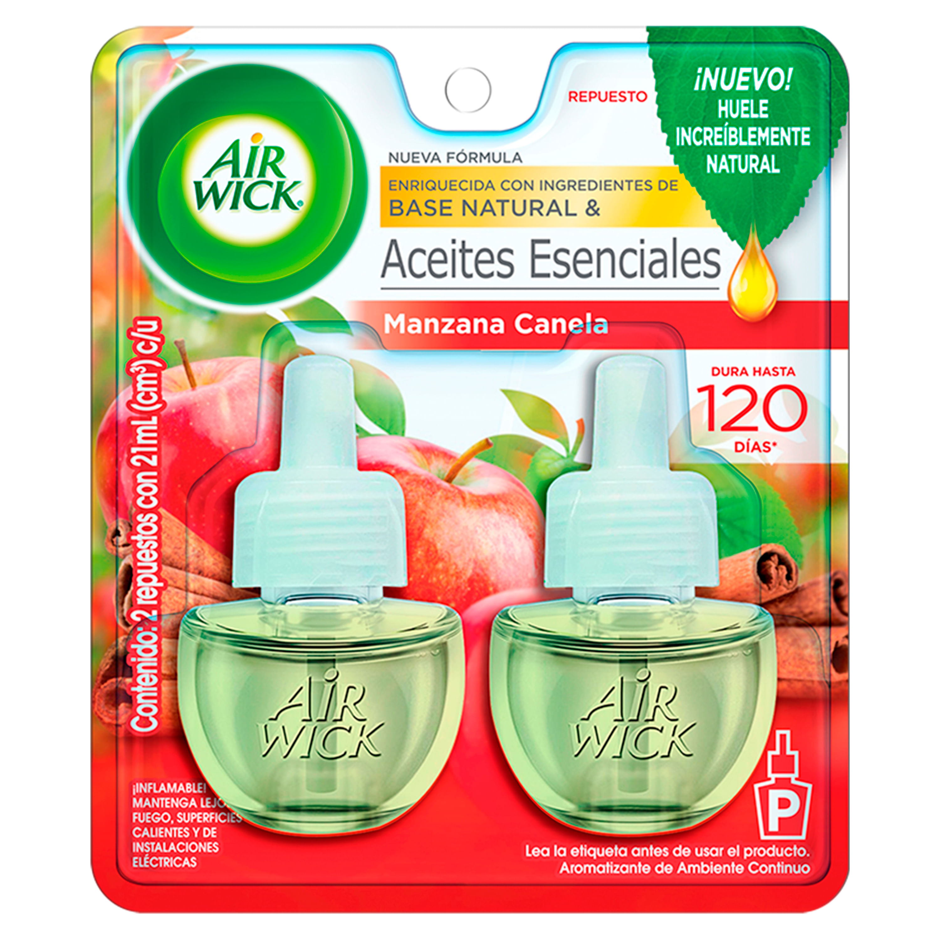 Air Wick Recambio de aceite perfumado enchufable, 2 unidades, piña y coco,  ambientador, aceites esenciales