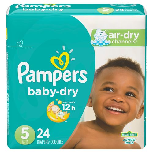 Panal Pampers Baby Dry Talla 5 Jumbo 24U