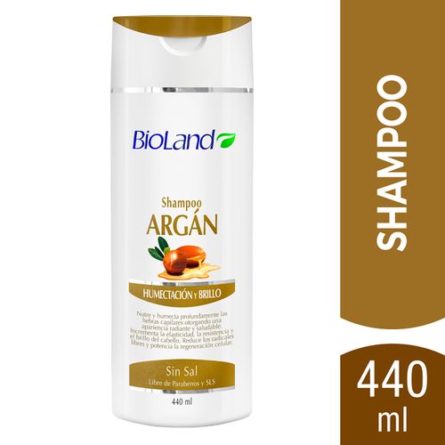 Shampoo Bioland Argán Humectación y Brillo -440ml