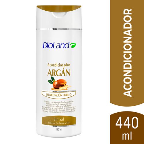 Acondicionador Bioland Argán Humectación y Brillo -440 ml