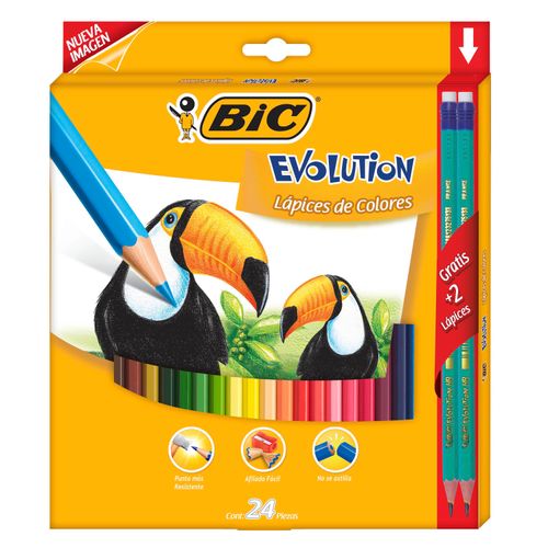 Lapices Bic De Colores Evolution - 12unidades