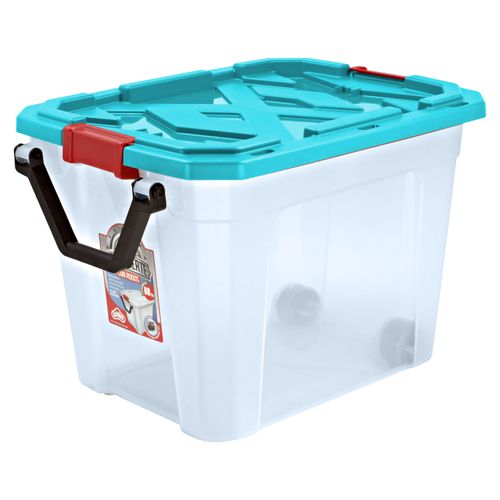Caja Fuerte Con Rodos Tr (88 L)  Guateplast Celeste Box 0