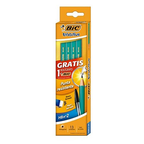 Lápiz Bic De Grafito Bic Evolution Surtido Caja - 12 Uds