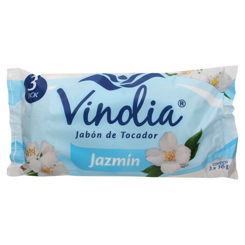 Jabón de tocador Vinolia aroma jazmín 3 pack - 435 g