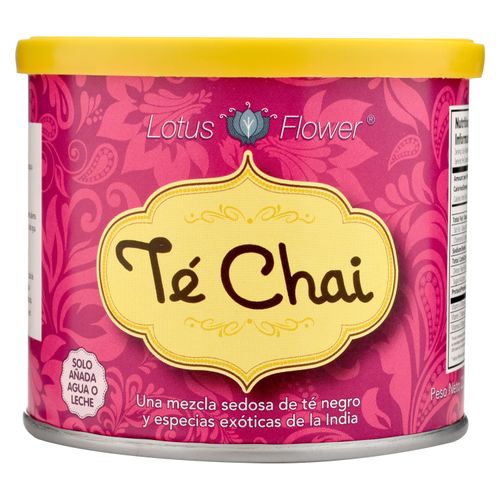 Te Lotus Flower chai negro lata - 225 g