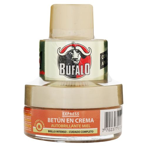 Betún en crema Bufalo 3 en 1 nutre limpia y brilla - 39 g