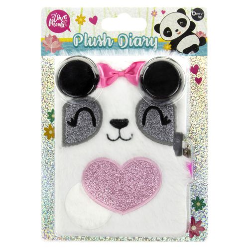Diario Berry Hip De Peluche Panda