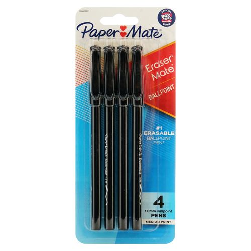 Bolígrafo Erasermate Azul 4 Und