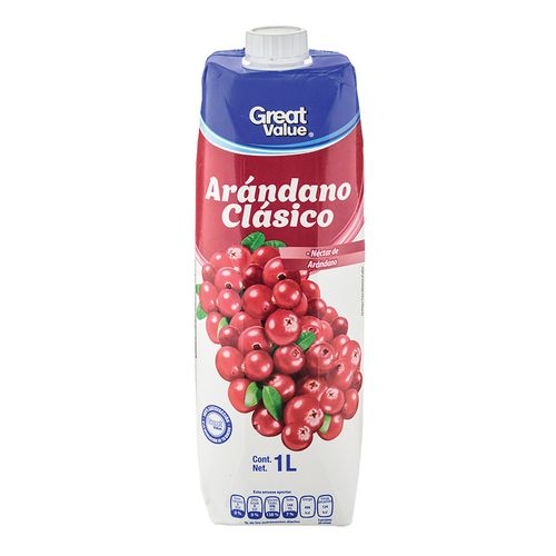 Jugo Arandano Great Value 1 Litro