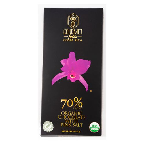 Choc Gourmet Fields Negr C Sal Ros 100Gr