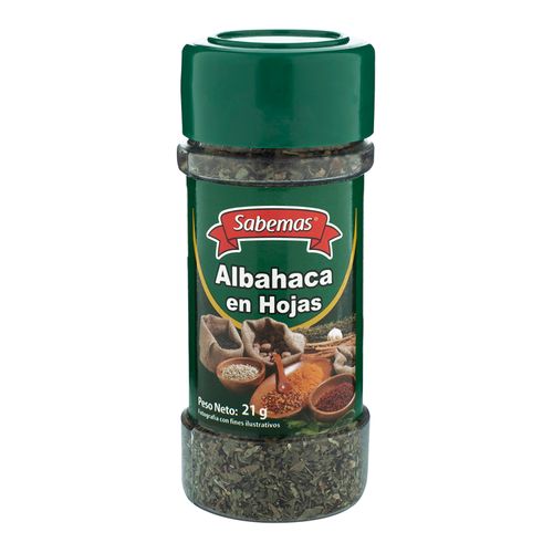 Albahaca Sabemas en hoja frasco - 21 g