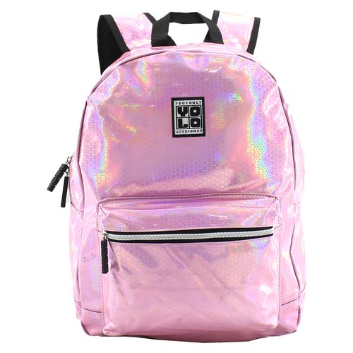 Mochila Yolo Compartimiento Rosada