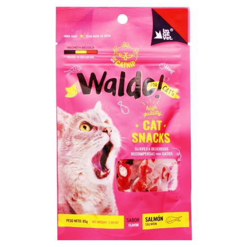 Snack Para Gato Bocadi Waldo Salmón 85G