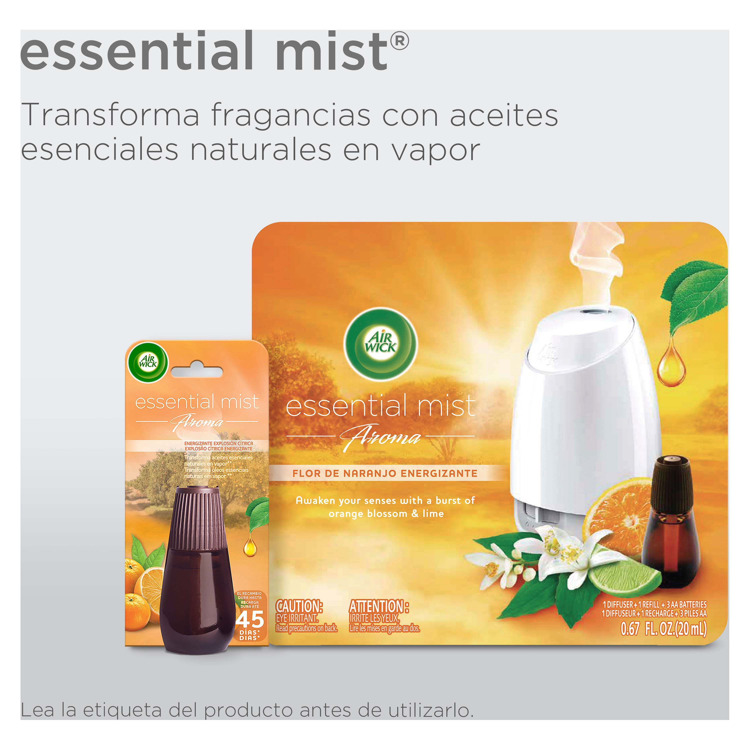 Air Wick® Essential Mist® Aparato y Repuesto Lavanda Relajante 20 mL