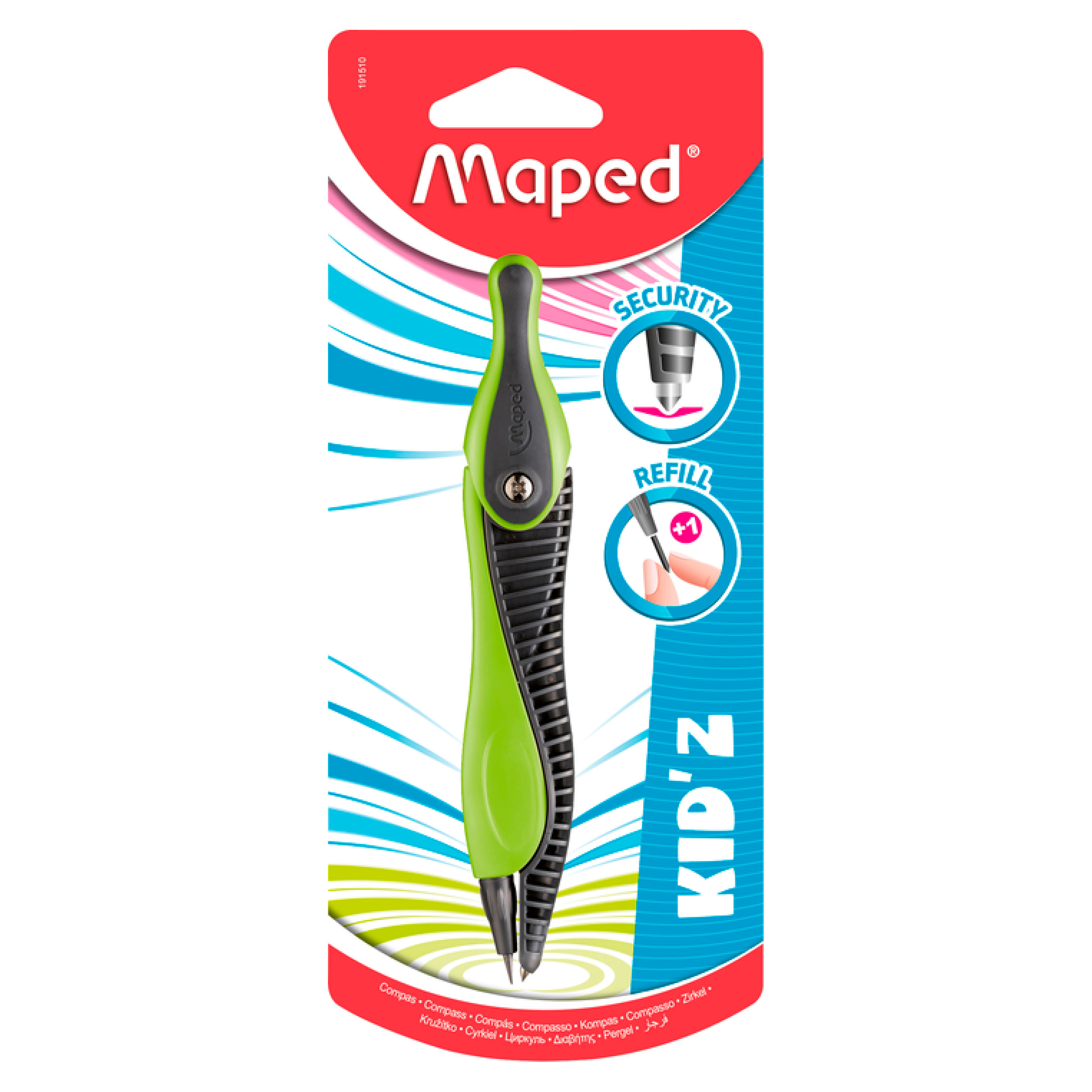 Compas Escolar Plastico Maped Kidz Mina 360