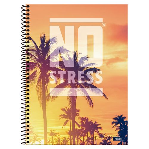 Cuaderno Foroni Tapa Dura Espiral No Stress 80 Hojas