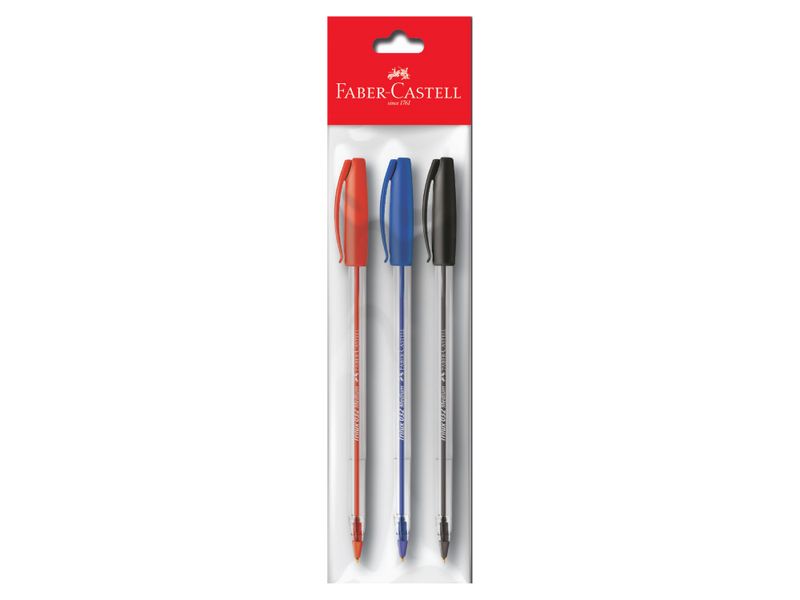 Boligrafo-Faber-Castell-Medio-032-Azul-Negro-Rojo-Blister-3-Unidades-1-71942