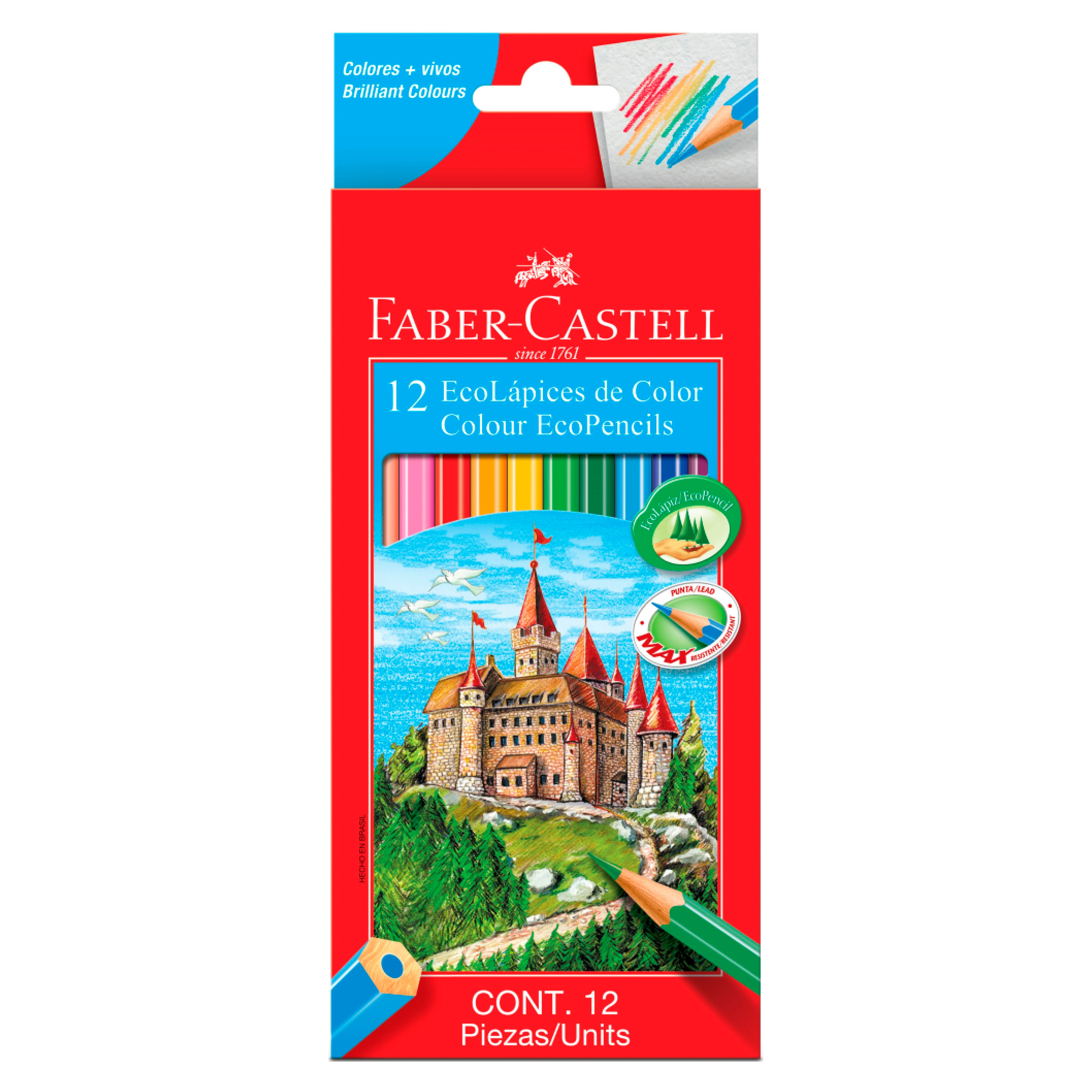  Faber-Castell Hexagonal Color Lapis, Multicolor, Super Eco, 12  Colors, Pack of 12 boxes : Productos de Oficina