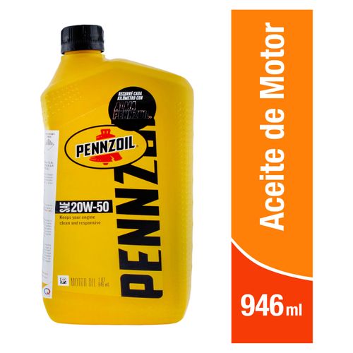 Aceite lubricante Pennzoil 20w50 - 946 ml