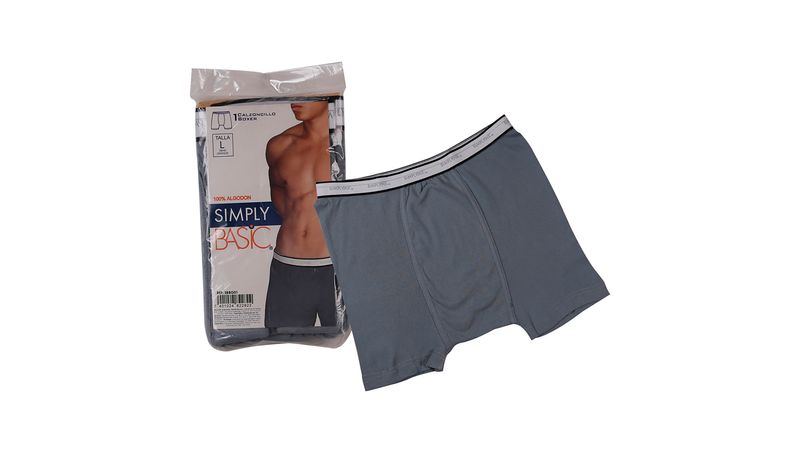 Boxer Simply Basic Caballero Gris T S Maxi Pal Compra en l nea