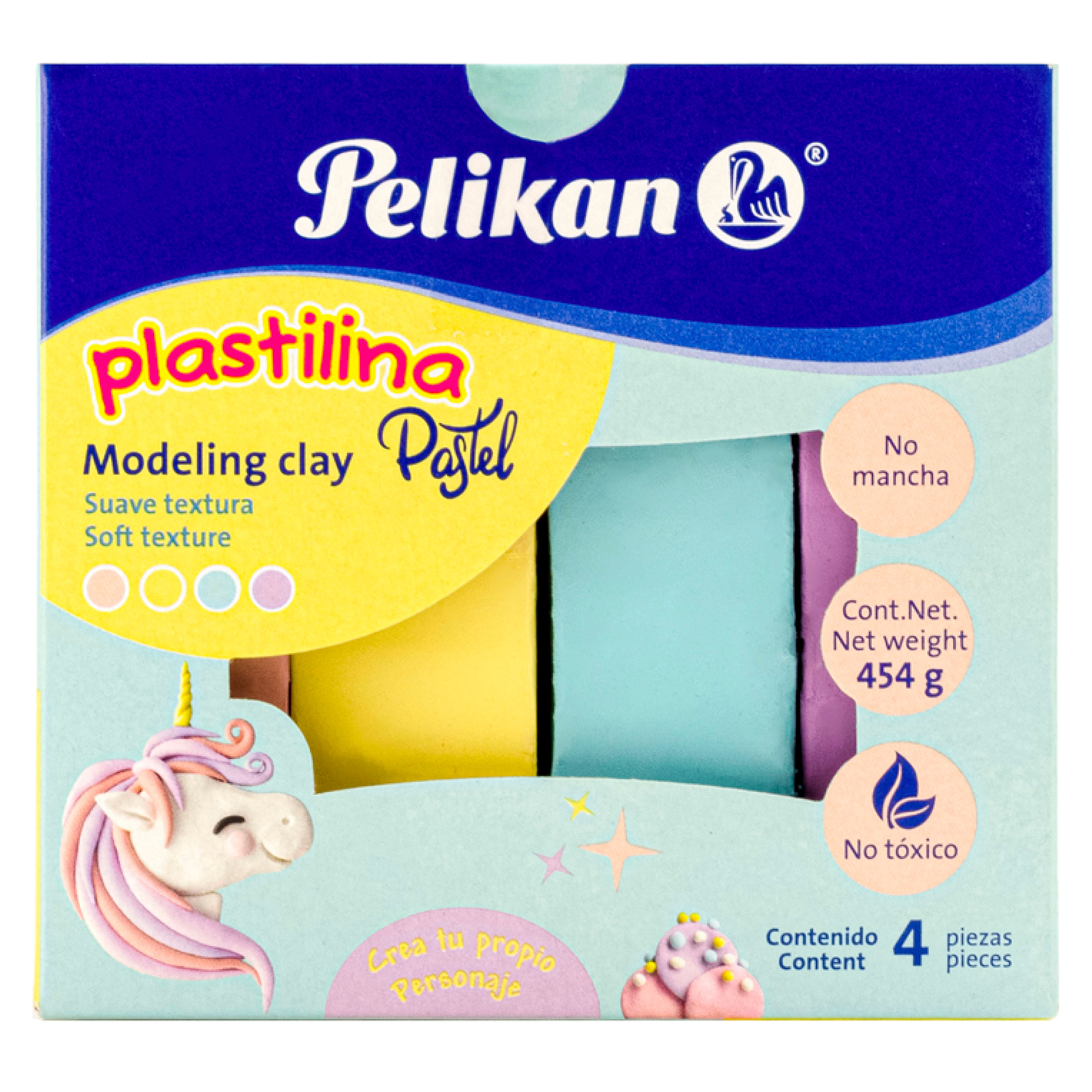 Plasticina-Pelikan-Pastel-Caja-4-Colores-Gruesos-454gr-1-71752