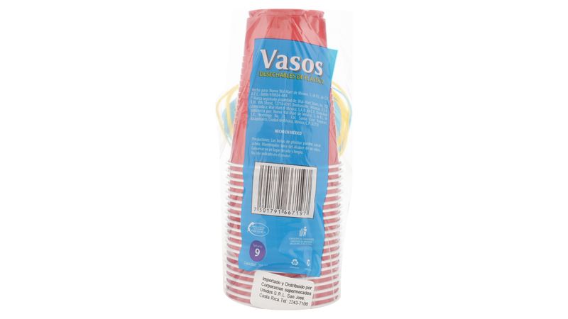 Comprar Vaso Great Value Bicolor N16 - 100 unidades