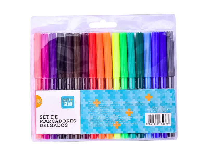 Marcadores-De-Colores-Pen-Gear-18-Unidades-1-72609