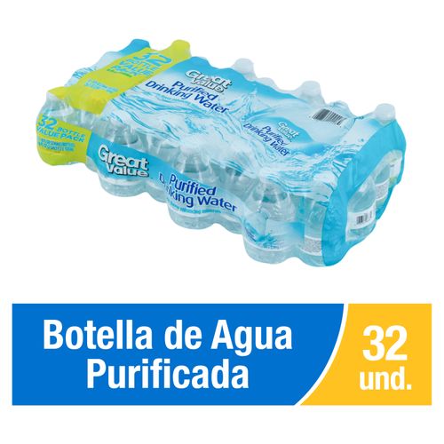 32 Pack Agua Great Value Purificada - 236ml