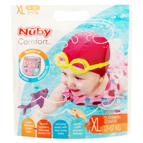 Pañales Nuby Niña Para Piscina 3 unidade Talla XL