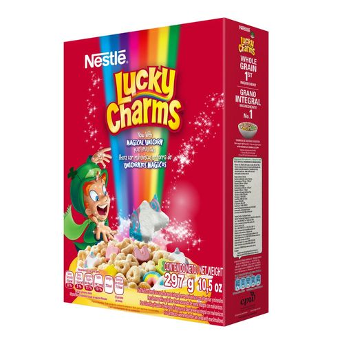 NESTLE LUCKY CHARMS® con Malvaviscos Cereal 297g Caja