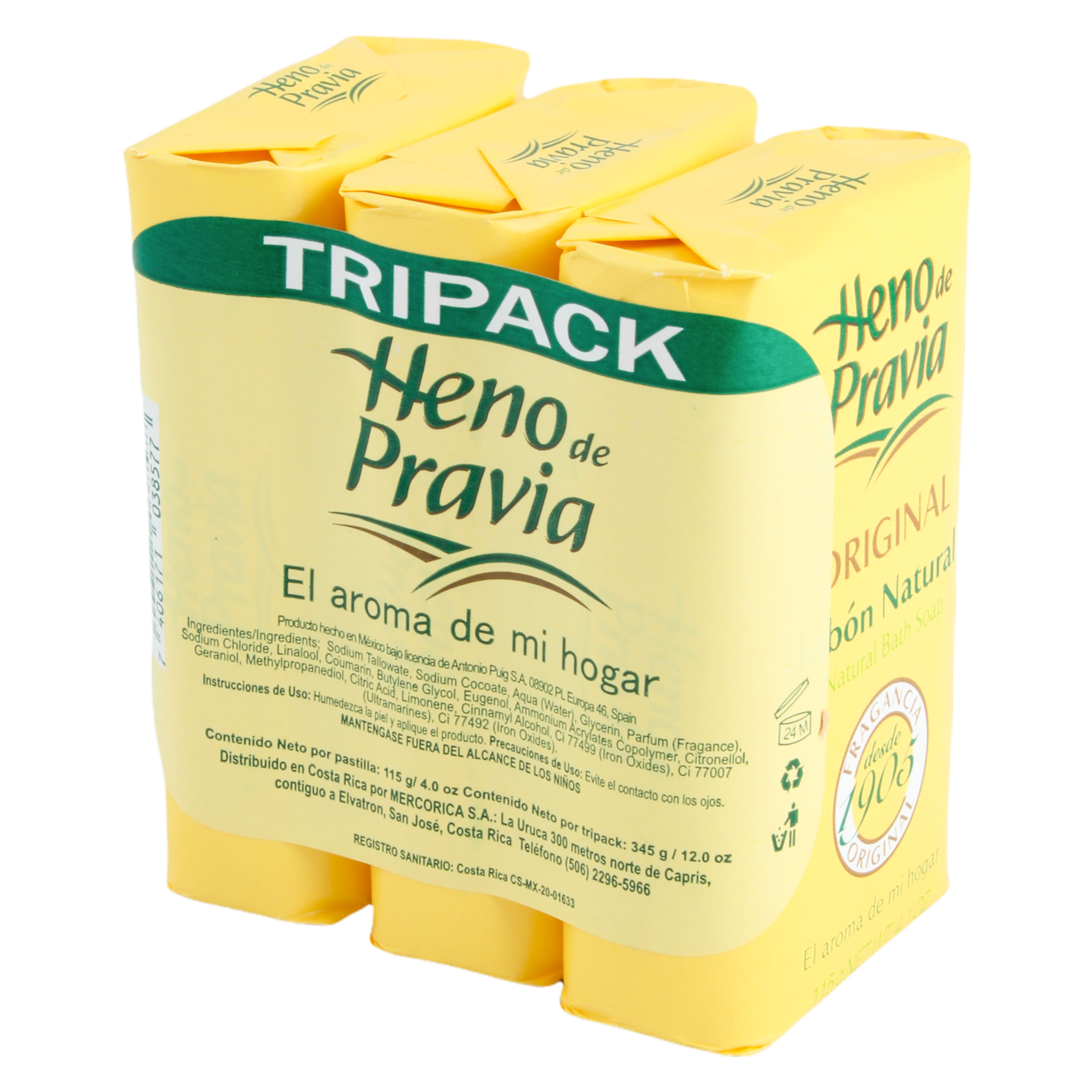 3 Pack Jabón Heno De Pravia En Barra 345gr 1434