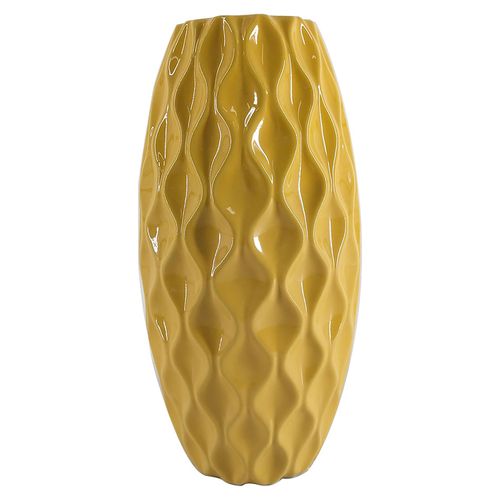 Florero Mainstays De Ceramica Amarillo
