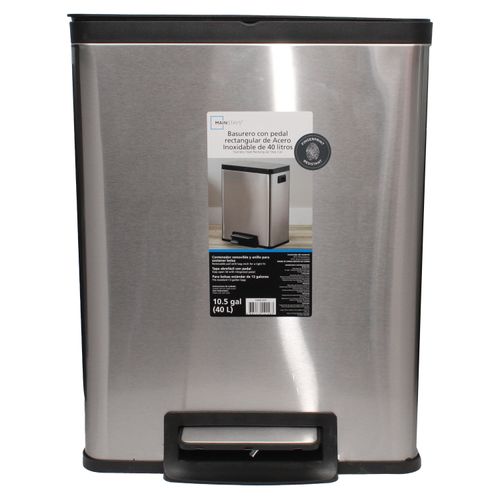 Basurero Mainstays Rectangular 40 litros