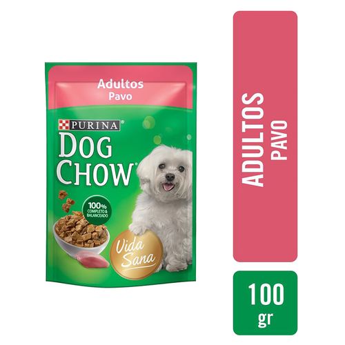 Alimento húmedo Purina Dog Chow para perro adulto sabor pavo -100 g