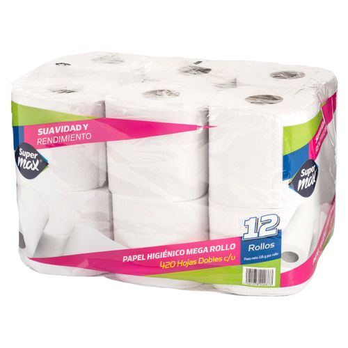 Papel Higienico Supermax 12R 420Hojas