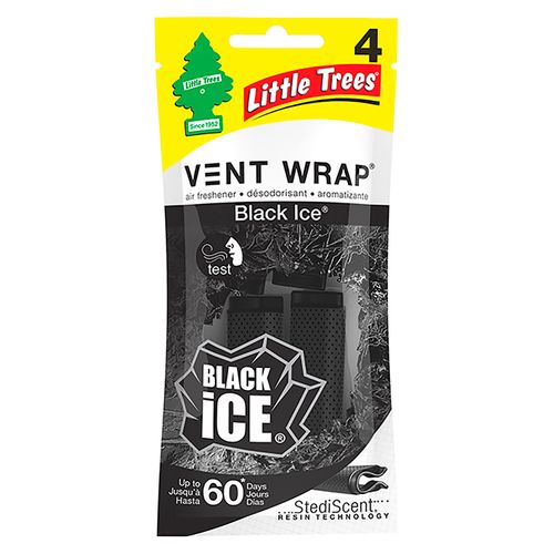 4 Pack Aromatizante  Little Tree para Carro Blac Ice - 4 unidad