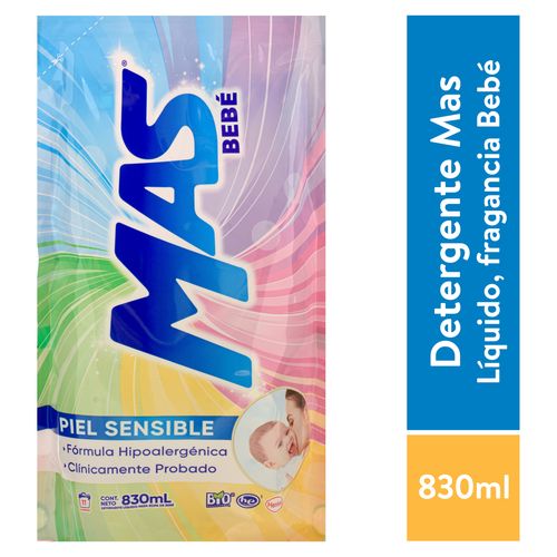Detergente Liquido Mas Bebe - 830ml