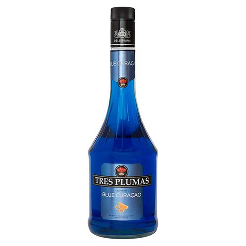 Licor Tres Plumas Blue Curacao -700ml