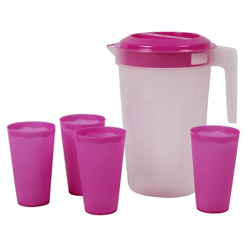 Pichel Haus Plástico De 1.9 litros Con 4 Vasos