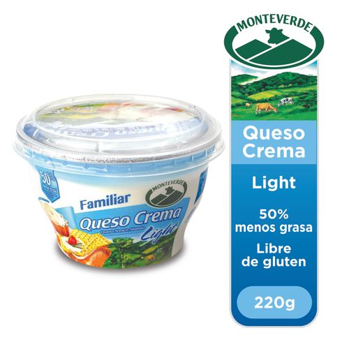 Queso Crema Light Monteverde - 220gr