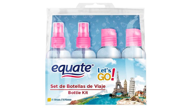 Comprar Set Equate Botellas De Viaje 5 Piezas